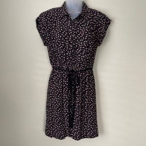 Loft Black Floral dress